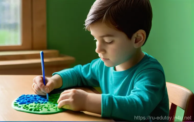 플레이도우의 색상 심리학 - **Prompt:** A cheerful 6-year-old Russian girl, with rosy cheeks and sparkling eyes, is energeticall...