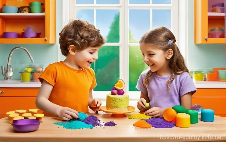 플레이도우의 색상 심리학 - **Prompt:** A calm and focused 7-year-old Russian boy, with neatly combed dark hair, is deeply engro...